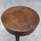 Round Side Table with Drawer and Saber Feet 6