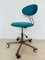 Turquoise Kovona Z-370 Office Chair, 1970s, Image 1