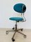 Chaise de Bureau Kovona Z-370 Turquoise, 1970s 4