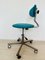 Turquoise Kovona Z-370 Office Chair, 1970s 6