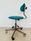 Turquoise Kovona Z-370 Office Chair, 1970s, Image 6