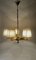 Modern Brass Chandelier with Silk Shades, Austria, 1920s 17