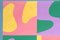 Ryan Rivadeneyra, Patrones de Palm Spring, Flujo de río abstracto en rosa y verde, Pintura acrílica, Imagen 3