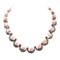 Pink Corals, Rubies, Diamonds, Rose Gold and Silver Retrò Necklace, 1950s 1