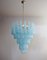 Lámparas de araña Magic de Murano en azul, años 80. Juego de 2, Imagen 7
