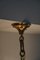 Danish Modern Art Deco Chandelier in Glass & Brass, 1940s, Image 18