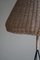 French Modern Floor Lamp in Rattan and Steel, 1950s 11