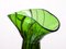 Jarrón orgánico de vidrio verde, años 70, Imagen 3