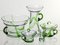 Set de Verres Green Threads, 1970s, Set de 5 1