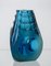 Modernist Hand-Cut Glass Vase, 1970s, Image 3
