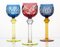 Hand-Cut Glass Goblets, 1970s, Set of 3, Image 1