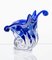 Blue Glass Corncupia Vase, 1970s 1