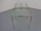 Tables Gigognes en Verre et Chrome, 1960s, Set de 3 6