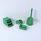 Green Bathroom Accessories by Makio Hasuike & Olaf von Bohr for Gedy, 1970s, Set of 12 6