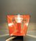 Spage Age Cube Wall Lamp in Orange and Silvered Metal from Philips, the Netherlands, 1960s 13