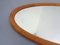 Large Danish Oval 501 Mirror in Teak by Aksel Kjersgaard, 1960s, Image 8