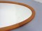 Large Danish Oval 501 Mirror in Teak by Aksel Kjersgaard, 1960s 9