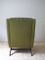 Mid-Century Danish Green Fabric Armchair, 1960s 4