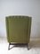 Mid-Century Danish Green Fabric Armchair, 1960s, Image 4