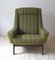 Mid-Century Danish Green Fabric Armchair, 1960s 1