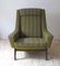 Mid-Century Danish Green Fabric Armchair, 1960s, Image 1