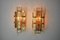 Sconces in Cut Murano Glass from Venini, Italy, 1970s, Set of 2 5