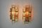Sconces in Cut Murano Glass from Venini, Italy, 1970s, Set of 2, Image 5