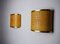 Rattan and Brass Sconces, Italy, 1960s, Set of 2 3