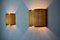 Rattan and Brass Sconces, Italy, 1960s, Set of 2 7