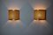 Rattan and Brass Sconces, Italy, 1960s, Set of 2 2