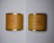 Rattan and Brass Sconces, Italy, 1960s, Set of 2 1