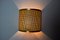 Rattan and Brass Wall Lamp, Italy, 1960s 4