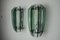 Two-Tone Sconces in Green Murano Glass from Veca, Italy, 1970s, Set of 2 5