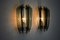 Two-Tone Sconces in Green Murano Glass from Veca, Italy, 1970s, Set of 2, Image 2