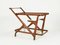 Mid-Century Modern Wood & Glass Trolley by Cesare Lacca for Cassina, 1950s, Image 9