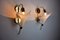 White Lily Flower Sconces in Murano Glass, Italy, 1970, Set of 2 4