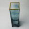 Sommerso Vase aus Blauem Glas, Golden Edges zugeschrieben Petr Hora, Tschechien, 1970er 4