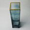 Sommerso Vase in Blue Glass, Golden Edges attributed to Petr Hora, Czech Republic, 1970s, Image 4