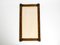 Large Mid-Century Modern Bamboo Wall Mirror with Leather Straps, Italy, 1950s 9