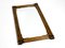 Large Mid-Century Modern Bamboo Wall Mirror with Leather Straps, Italy, 1950s 2