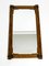 Large Mid-Century Modern Bamboo Wall Mirror with Leather Straps, Italy, 1950s 4