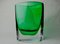 Jarrón Sommerso verde de cristal de Murano atribuido a Seguso, Italia, años 80, Imagen 4