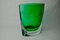 Grüne Sommerso Vase aus Muranoglas, Seguso zugeschrieben, Italien, 1980er 3