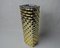 Golden Bamboo Effect Glass Vase by Nachtmann, Germany, 1980s 5