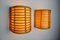 Rattan Wandleuchten, Frankreich, 1960er, 2er Set 2