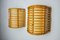 Rattan Wandleuchten, Frankreich, 1960er, 2er Set 3