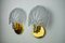 Seashell Sconces in Frosted Murano Glass, Italy, 1980s, Set of 2 3