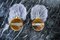 Applique a conchiglia in vetro di Murano satinato, Italia, anni '80, set di 2, Immagine 7