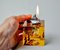 Orange Glass Lighter in Murano Glass attributed to Antonio Imperatore, Italy, 1970s 2