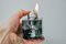 Black Ice Cube Lighter in Murano Glass attributed to Antonio Imperatore, Italy, 1970s 2